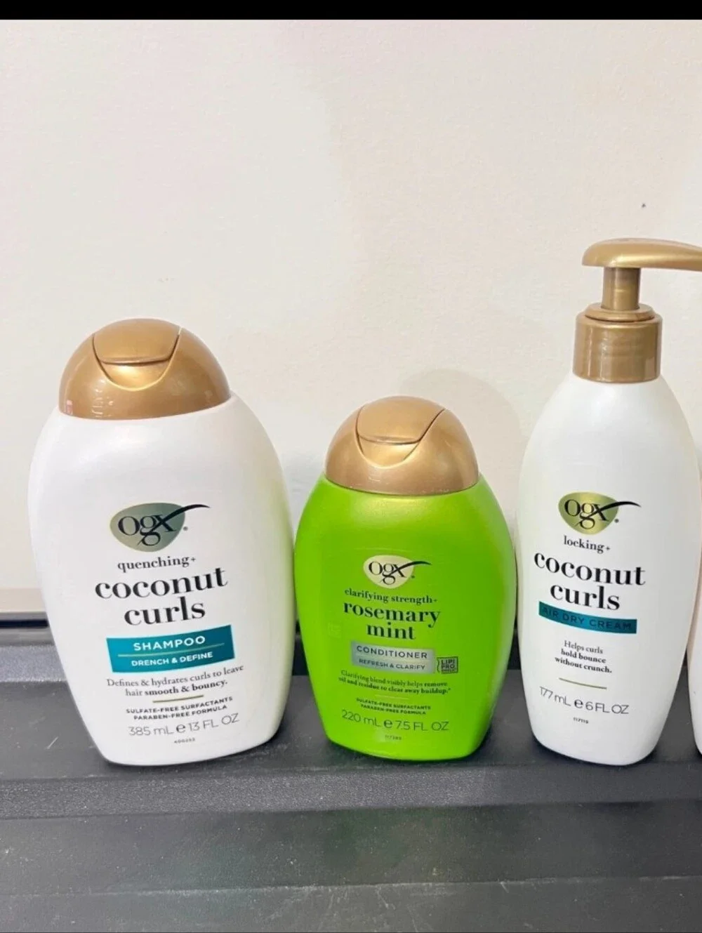 OGX Coconut Curls Shampoo & Conditioner Set With Leave-In Cream